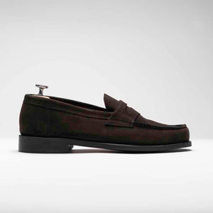 Peter A. - Chaussures Mocassin Daim Marron