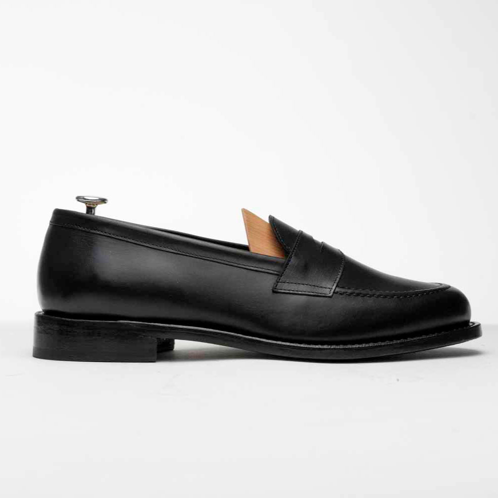 Winston - Chaussures Mocassin Cuir Noir