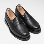 Charger l&#39;image dans la galerie, Penny Loafer - Chaussures Mocassin Cuir Grainé Noir
