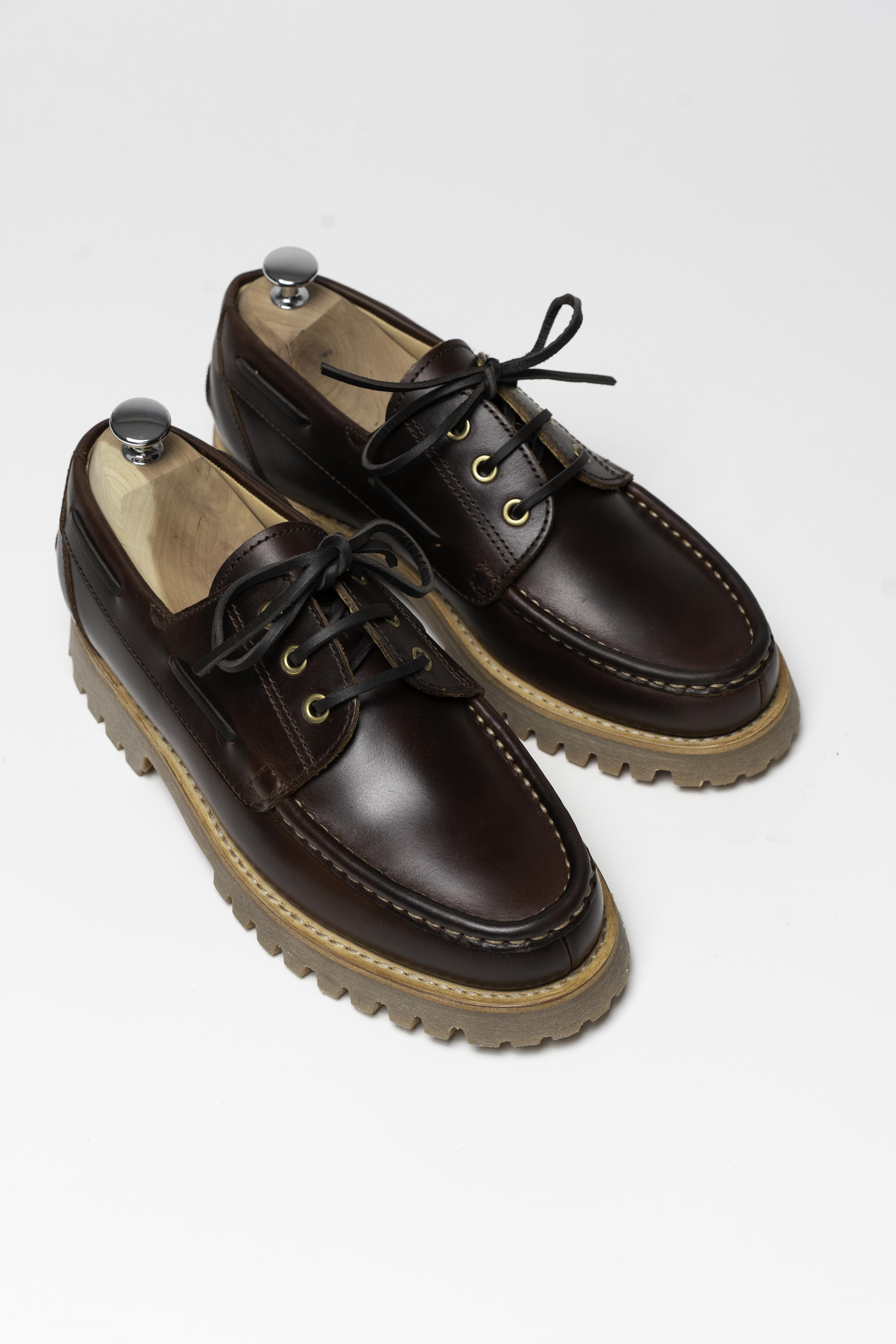 Deck - Chaussures Bateau Cuir Marron