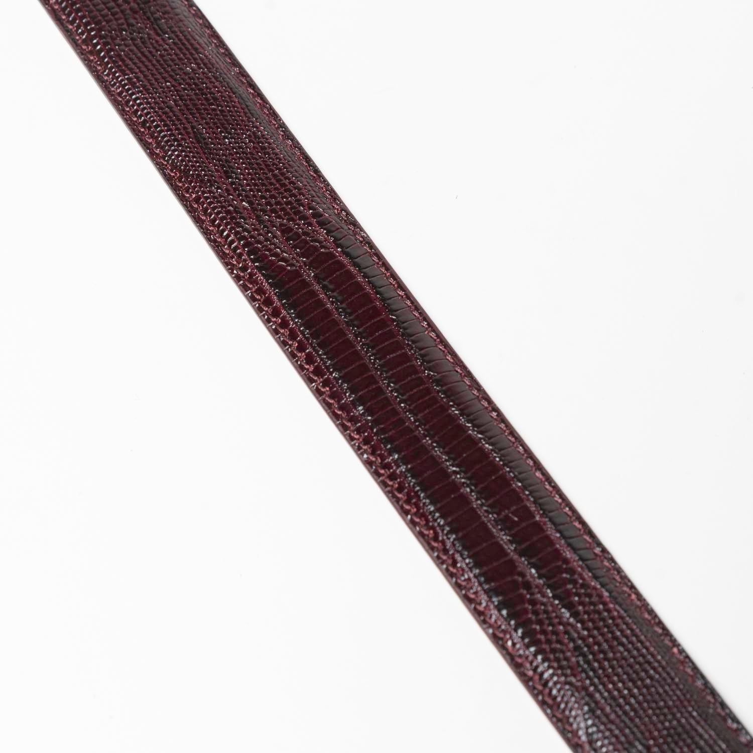 Jonny - Ceinture Western en Cuir de Veau Bordeaux