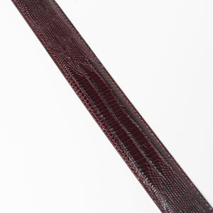 Jonny - Ceinture Western en Cuir de Veau Bordeaux