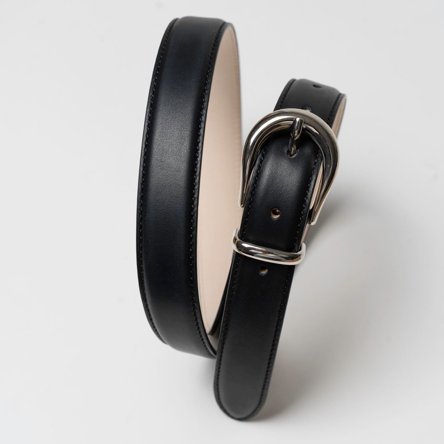 Tony - Ceinture Cuir Noir