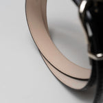 Charger l&#39;image dans la galerie, Tony - Ceinture Cuir Croco Noir
