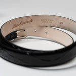 Charger l&#39;image dans la galerie, Tony - Ceinture Cuir Croco Noir
