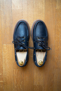 Deck - Chaussures Bateau Cuir Grainé Marine