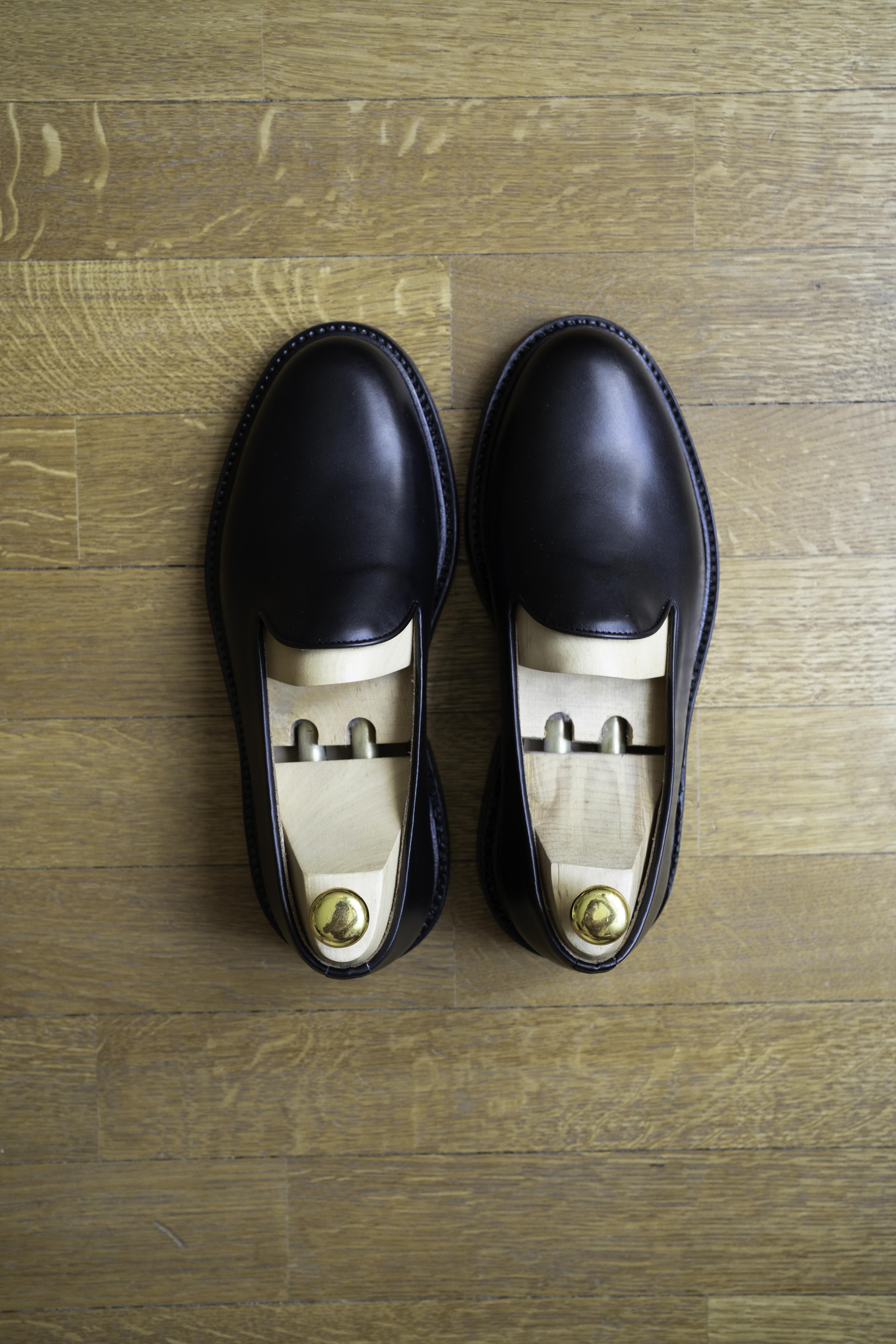 Slipper - Chaussures Cuir Noir