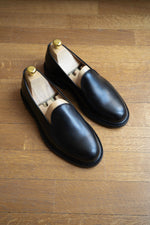 Charger l&#39;image dans la galerie, Slipper - Chaussures Cuir Noir
