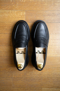 Paul - Chaussures Mocassin Cuir Grainé Noir