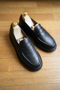 Paul - Chaussures Mocassin Cuir Grainé Noir