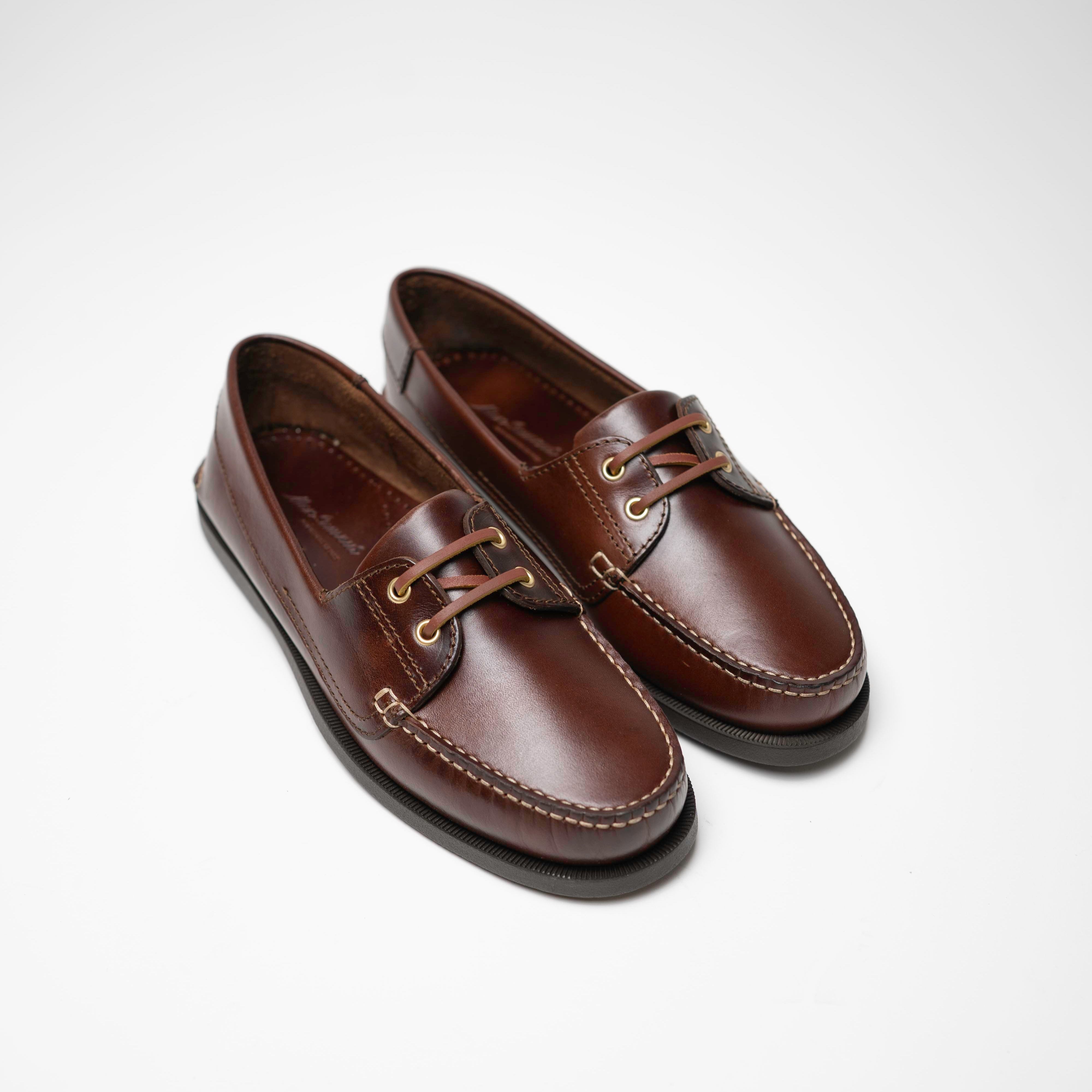 Le Boat - Chaussures Bateau Cuir Marron