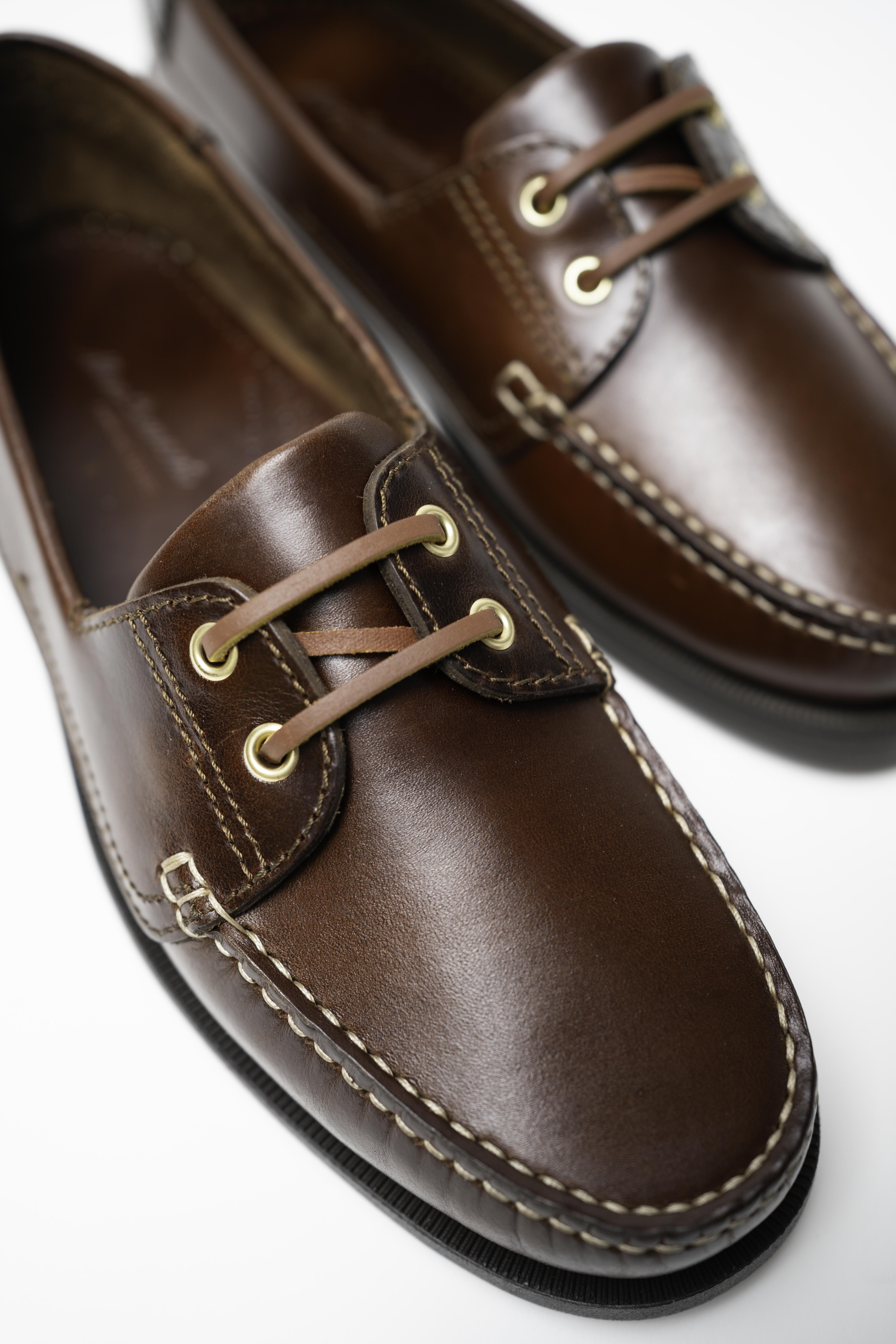Le Boat - Chaussures Bateau Cuir Marron