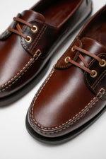 Charger l&#39;image dans la galerie, Le Boat - Chaussures Bateau Cuir Marron
