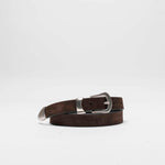 Charger l&#39;image dans la galerie, Jason - Ceinture Western en Cuir de veau daim Marron
