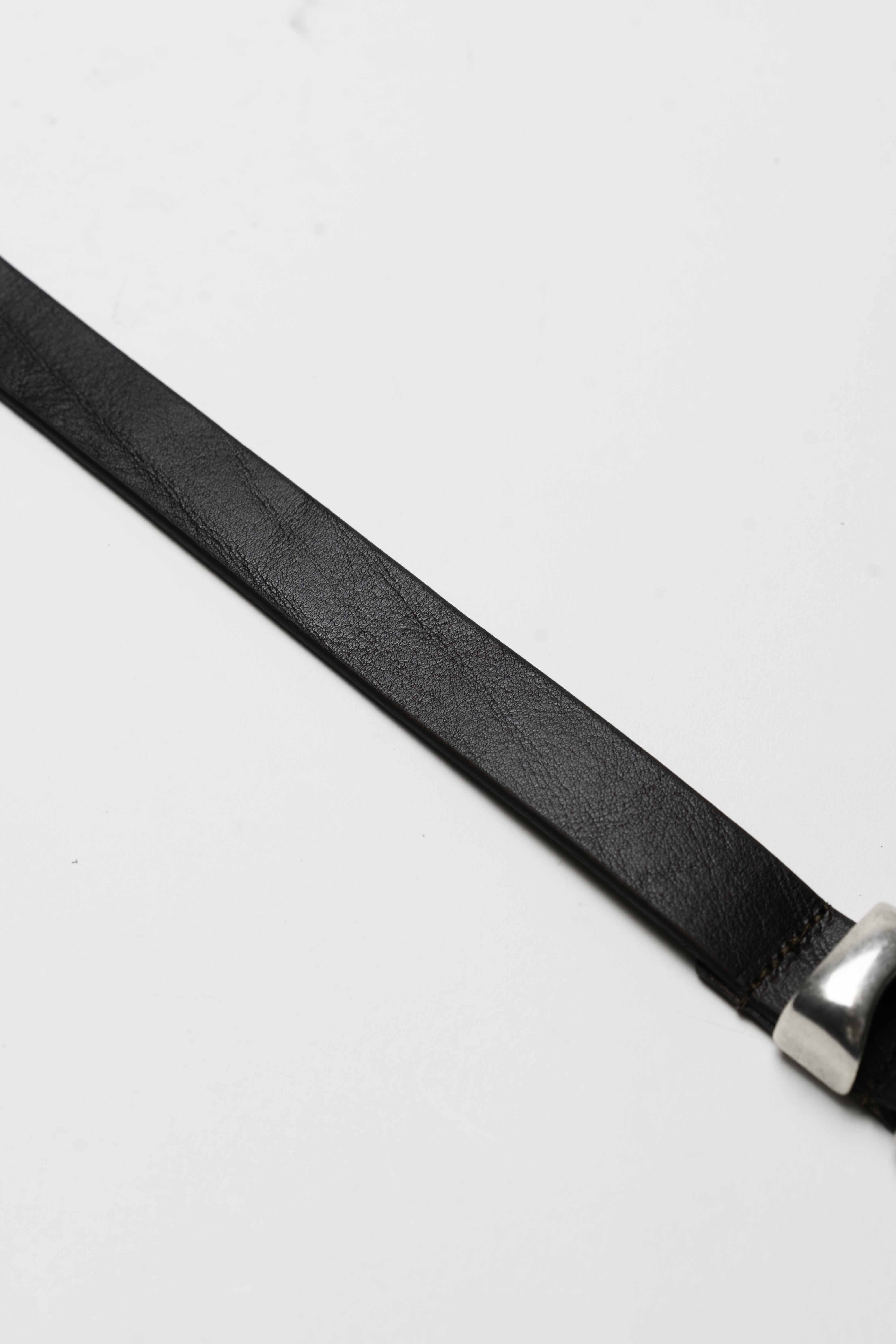 Jason - Ceinture Western en Cuir de veau Marron