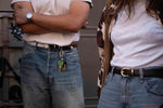 Charger l'image dans la galerie, Morricone - Ceinture Pony Imprimé Vache, Boucle Western
