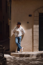 Charger l&#39;image dans la galerie, Winston - Chaussures Mocassin Cuir Grainé Blanc
