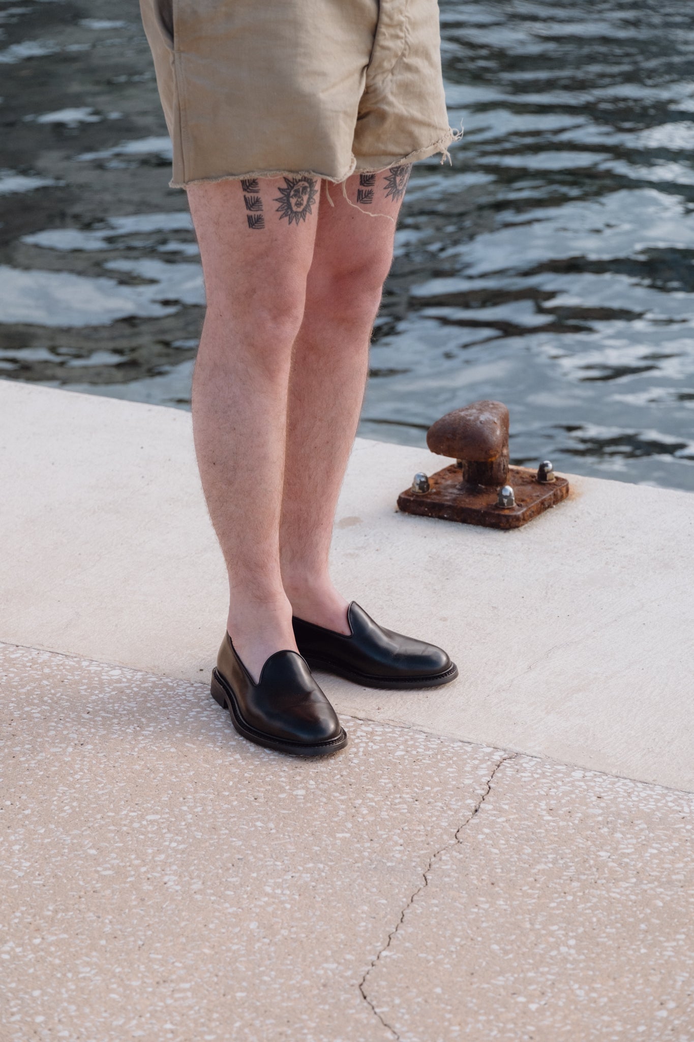Slipper - Chaussures Cuir Noir