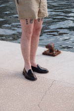 Charger l&#39;image dans la galerie, Slipper - Chaussures Cuir Noir
