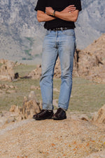 Charger l'image dans la galerie, Jonas - Ceinture Western en Cuir de veau Noir
