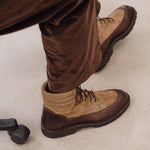 Charger l'image dans la galerie, Miller - Chaussures Boots Cuir Grainé Marron et Suede Taupe
