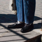 Charger l&#39;image dans la galerie, Horsebit Loafer - Chaussures Mocassin à Mors Cuir Noir
