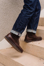 Charger l'image dans la galerie, Wico - Chaussures Boots Mocassin Veau Velours Chocolat
