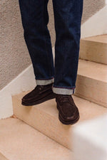 Charger l'image dans la galerie, Wico - Chaussures Boots Mocassin Veau Velours Chocolat
