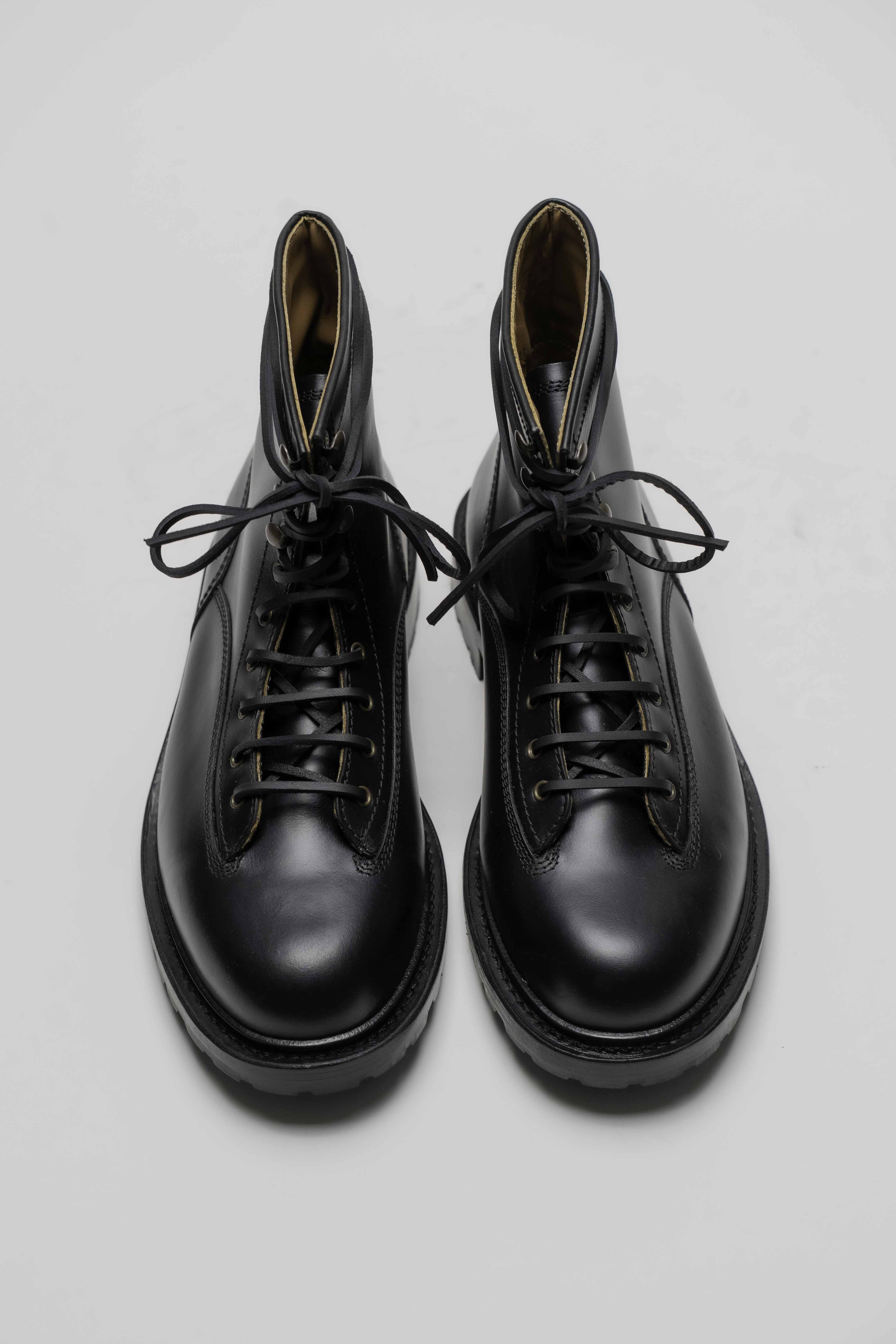 Logger Boots - Chaussures Work Boots Cuir Noir