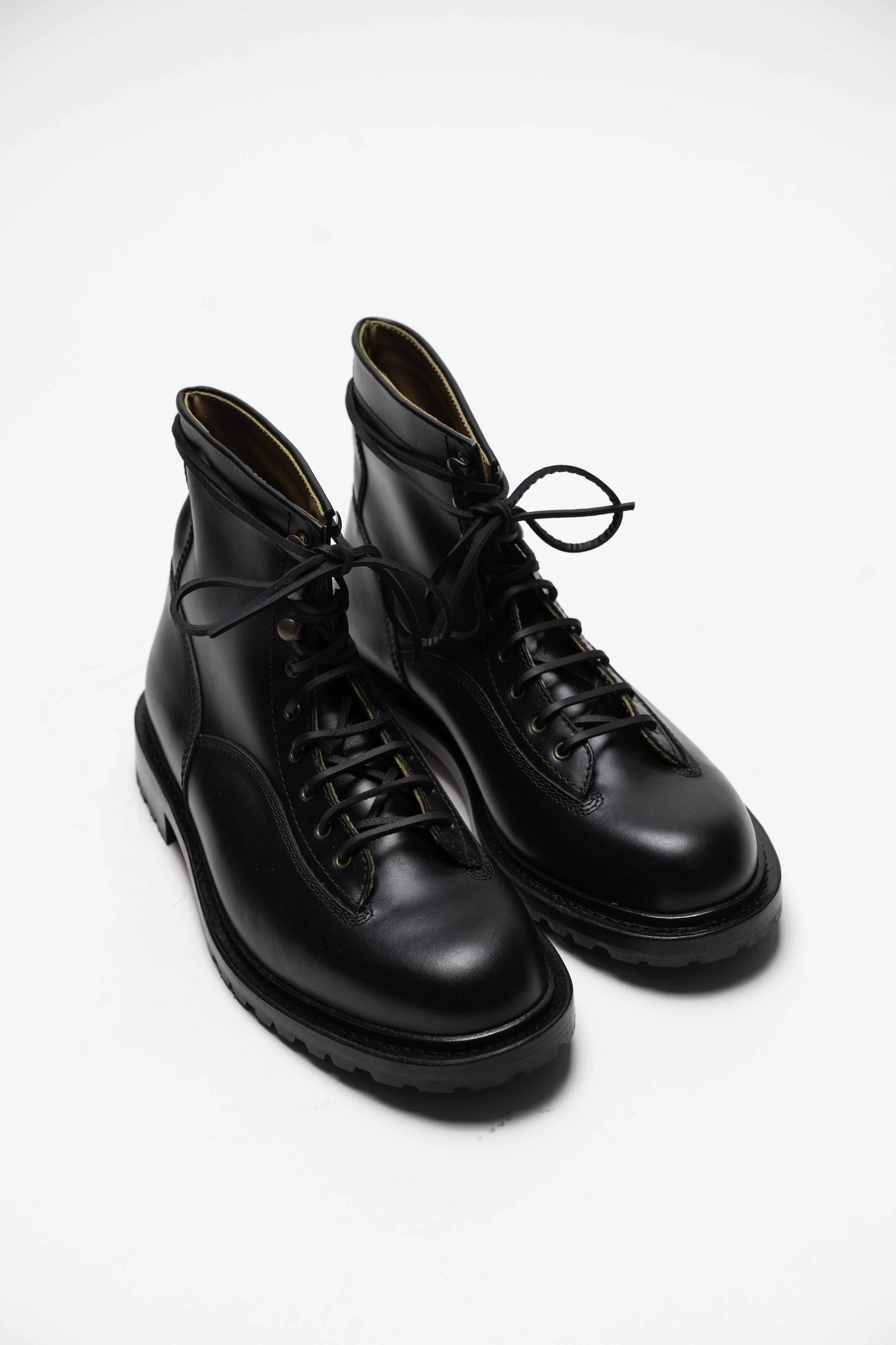 Logger Boots - Chaussures Work Boots Cuir Noir