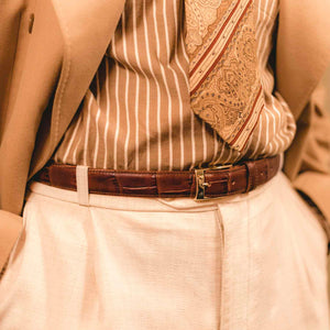 Jamie - Ceinture en Cuir Marron