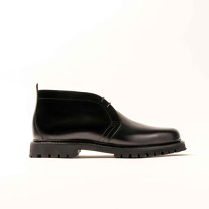 Nathan - Chaussures Chukka Boots Cuir Noir