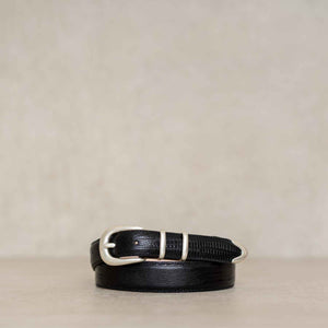 Boucle de ceinture noire Western Rodeo ton argentée sans marque Boucle de ceinture noire Western Rodeo ton argentée sans marque