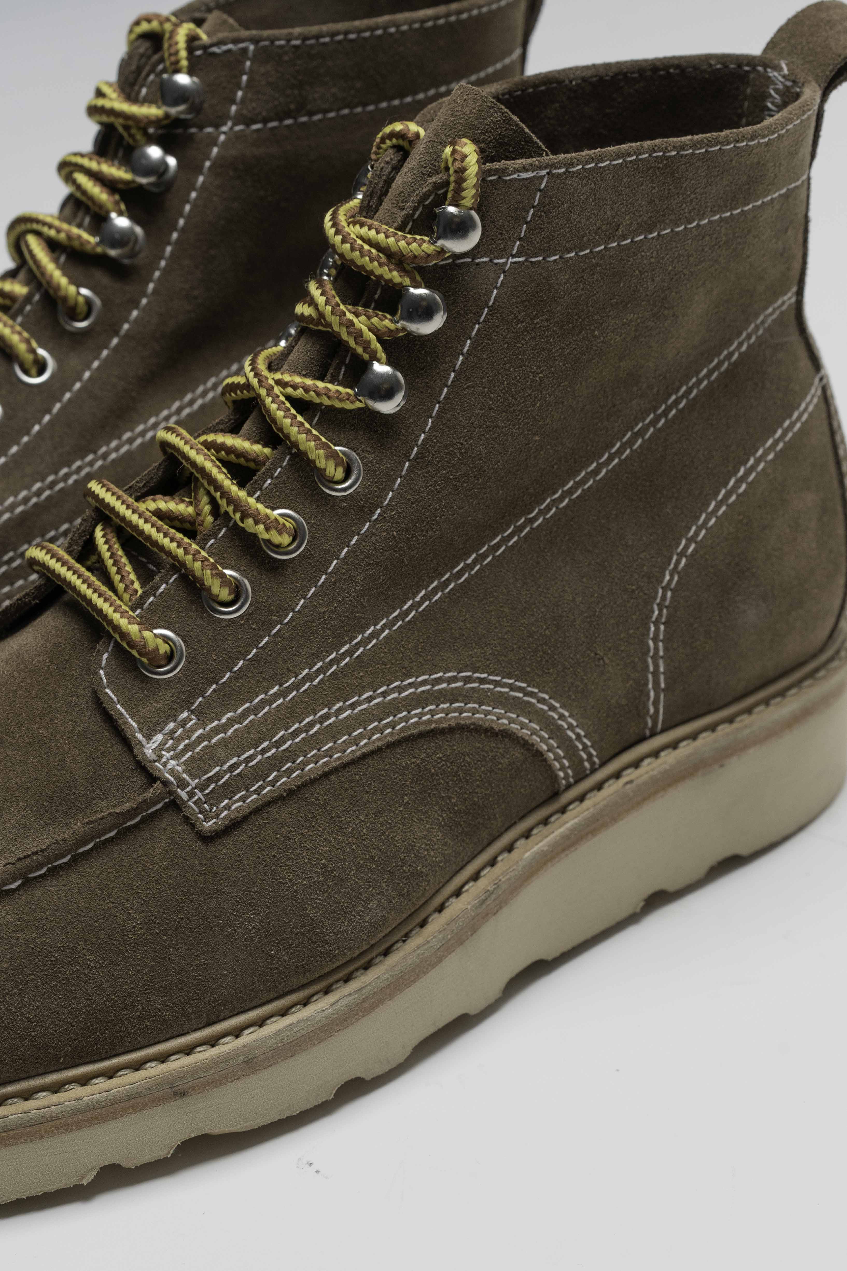 Powell - Chaussures Boots Daim Suede Taupe