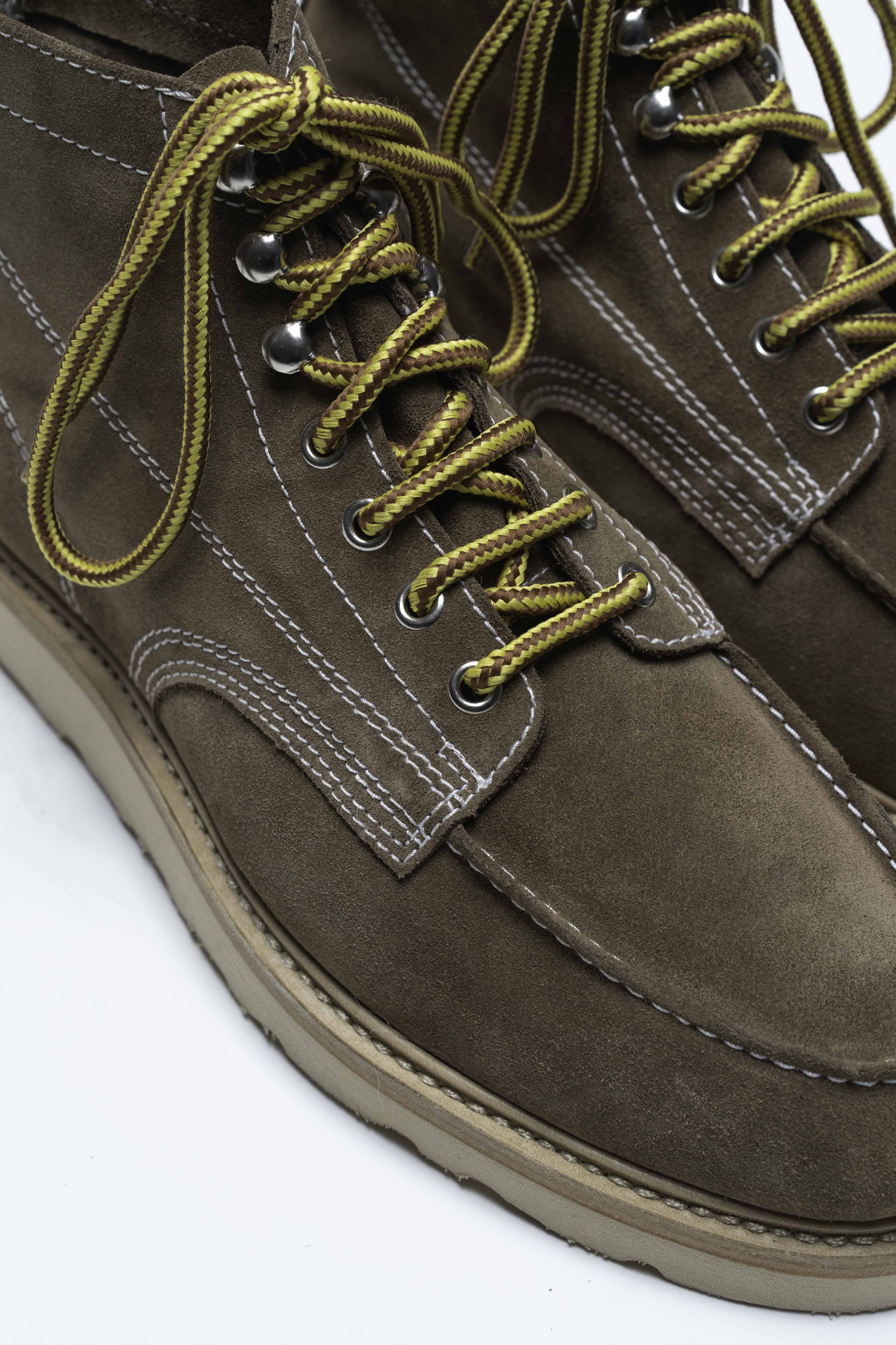 Powell - Chaussures Boots Daim Suede Taupe