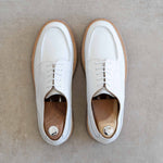 Charger l&#39;image dans la galerie, Wood - Chaussures Derby Golf Grainé Blanc
