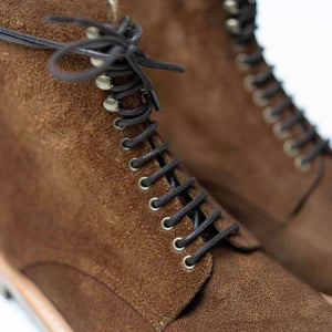 Plain Toe - Chaussures Boots Daim Cognac