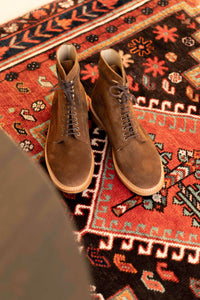 Plain Toe - Chaussures Boots Daim Cognac