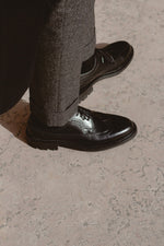 Charger l&#39;image dans la galerie, Brogues - Chaussures Derby Cuir Noir

