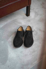 Charger l&#39;image dans la galerie, Chasse - Chaussures Derby Daim Marron
