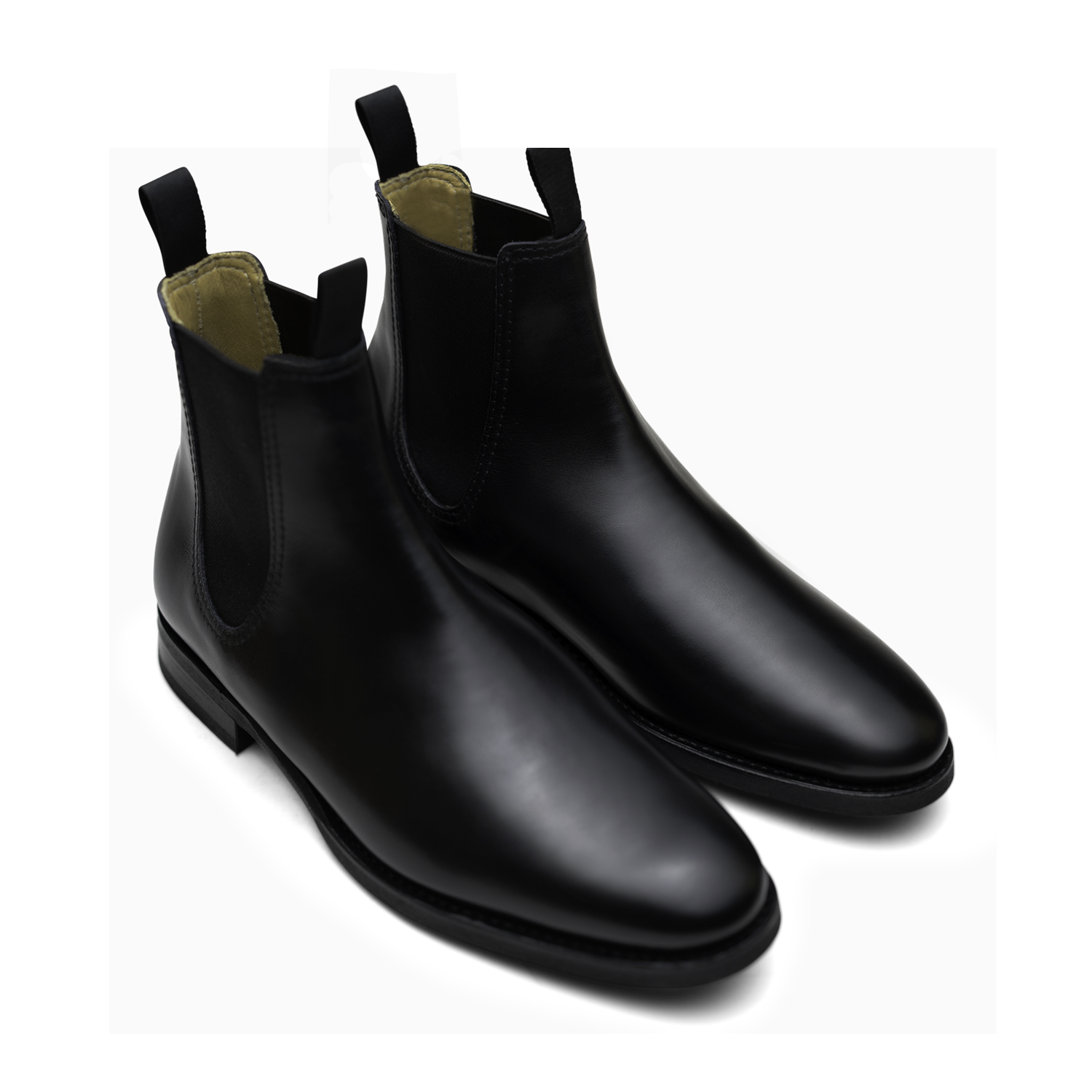 Kent Chaussures Chelsea Boots Cuir Noir Max Sauveur