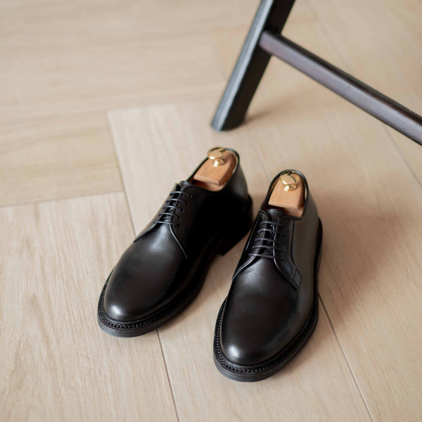 La Galerie Des Chausseurs Blucher Chaussures Derby Cuir Noir