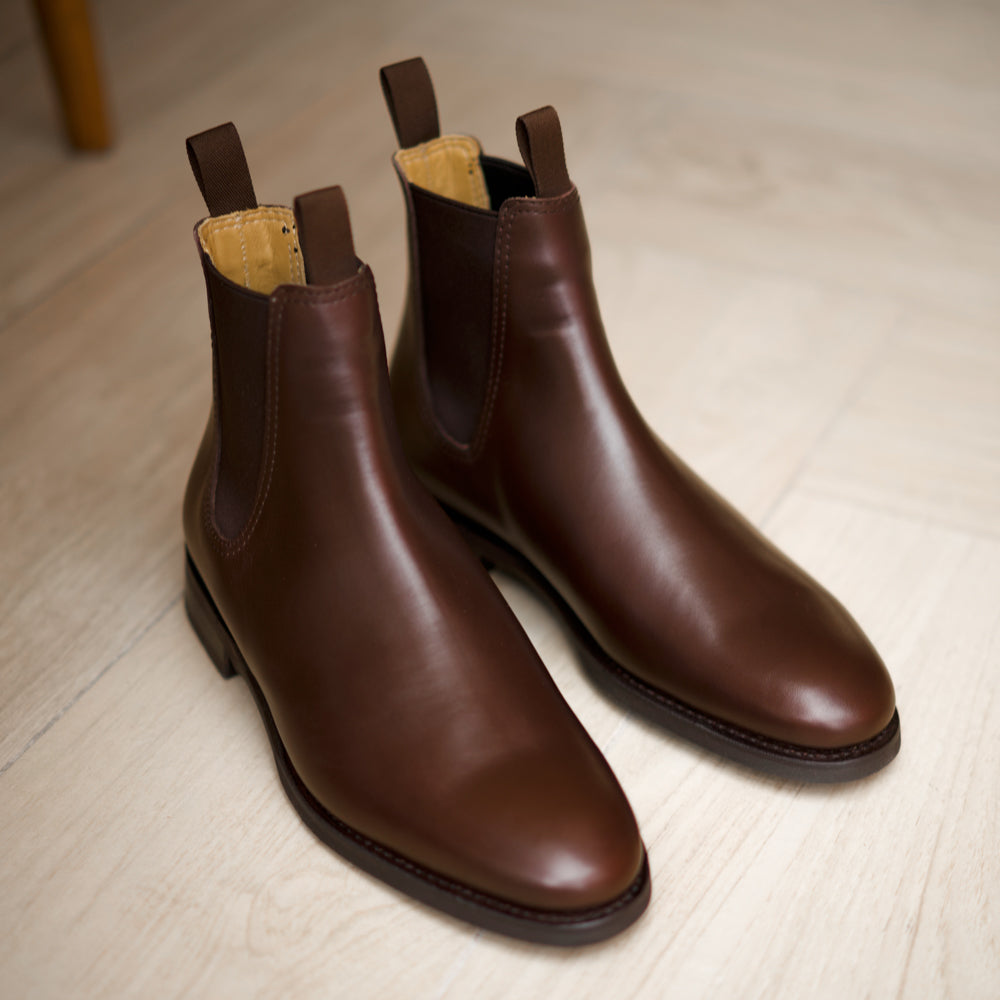 Kent - Chaussures Chelsea Boots Cuir Marron