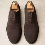 Charger l&#39;image dans la galerie, Oxford - Chaussures Richelieu Daim Chocolat

