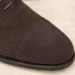 Charger l&#39;image dans la galerie, Oxford - Chaussures Richelieu Daim Chocolat
