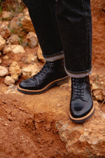Charger l&#39;image dans la galerie, Joshua - Chaussures Boots Cuir Noir
