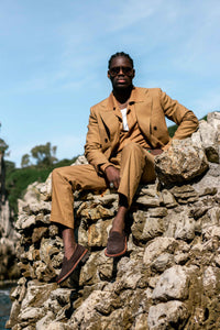 Paul - Chaussures Mocassin Daim Marron