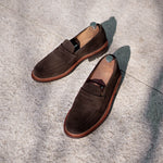 Charger l&#39;image dans la galerie, Paul - Chaussures Mocassin Daim Marron

